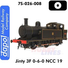 Jinty Class 3F 0-6-0 NCC 19 Tank Engine O Gauge 1:43 DCC ready Dapol 7S-026-008