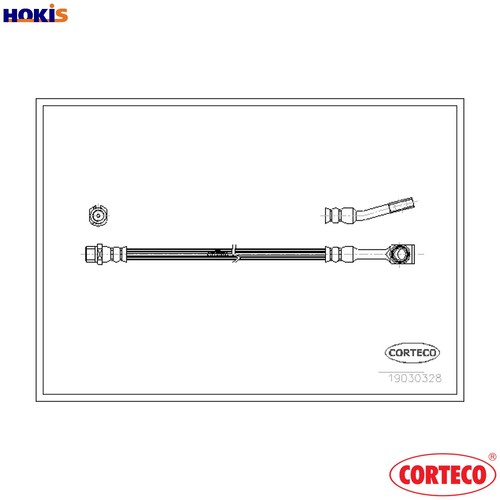 Brake hose 19030328 - hose,