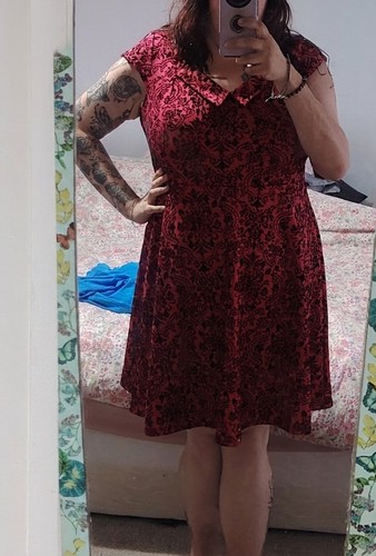 Joe brown red - &, damask