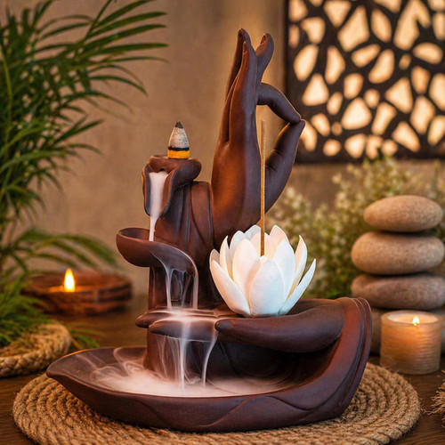 Hand backflow incense burner - incense,