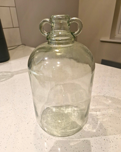 Clear glass demijohn ltr - glass, 4.5