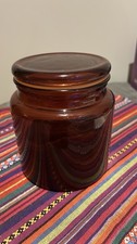 Amber Glass Storage Jar 1L