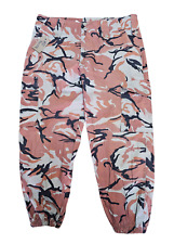Genuine Oman Omani Army Red Orange DPM Camo Ripstop Combat Trousers 36W 27L #11