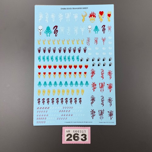 Dark elves transfer sheet - dark,