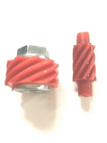 Vespa speedometer worm - speedometer, pinion