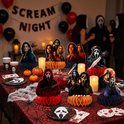 8pcs scream movie ghostface - 8pcs,