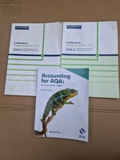 Accounting Books AQA AS & A Level Year 1 (Aqa Accounting)-David Cox A-Level Book