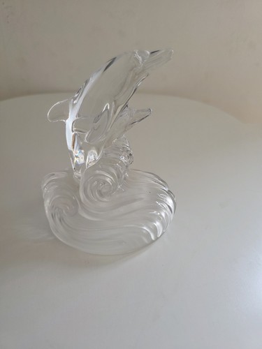 Vintage rcr crystal dolphin - crystal, &