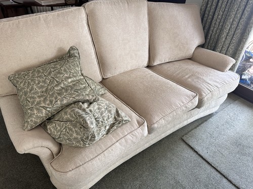 Recovered 1970s settee - recovered,