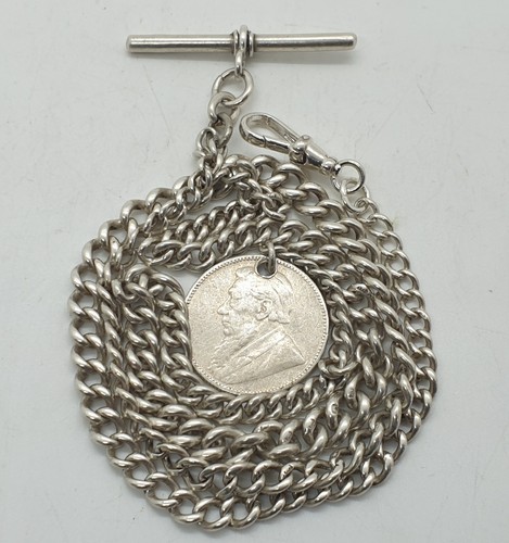 Sterling silver albert - silver, chain