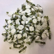 Mini Small Satin Ribbon Rose