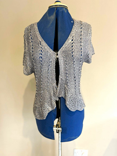 Next silver sequin open knit - next,
