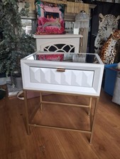 Mirrored Top Side Table