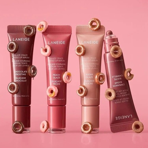Laneige donut strawberry lip - donut,