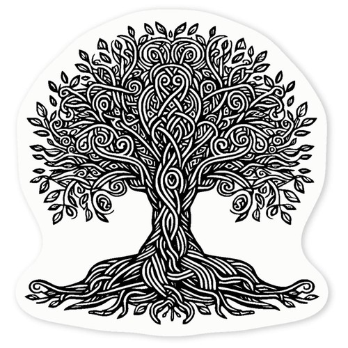 Celtic tree clear - tree', sticker