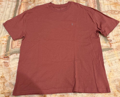 Allsaints mens shirt - t-shirt, brick