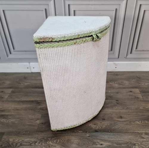 Vintage corner laundry - laundry, basket