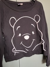 Winnie The Pooh Women’s Black Jumper. Disney. Size Small Petite