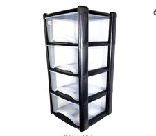 plastic storage drawers tower