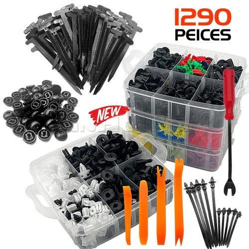 1290pc car body trim clips - trim,