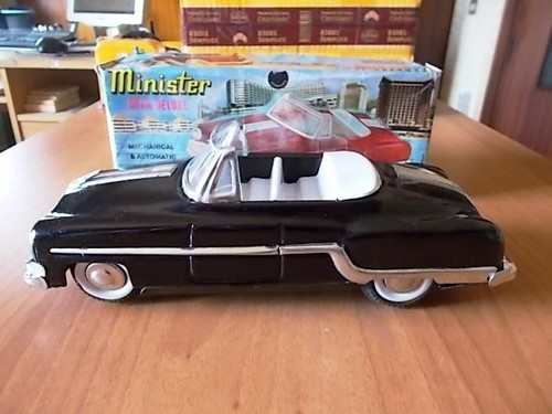 Tin car minister - car, open
