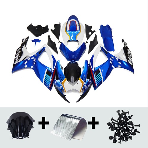 Blue white fairings for - white, suzuki