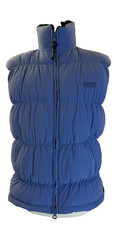 Puffa Originals Womens Gilet Body Warmer Vintage Medium M Duck Feather Down Blue