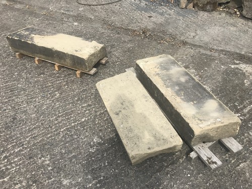 Reclaimed york stone steps - reclaimed, x3