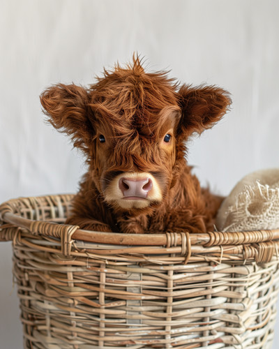 Baby highland cow - ,