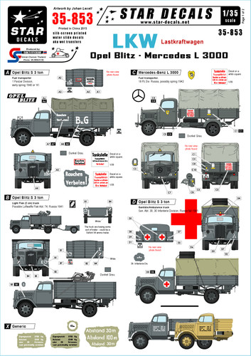 Star decals 853 - decals, for
