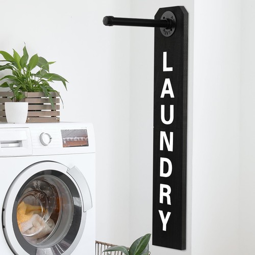 Laundry room sign decor drying - room,
