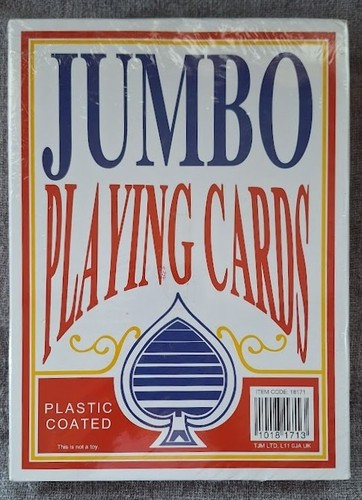 Jumbo playing cards giant - cards,