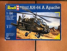 Revell McDonnell Douglas AH-64A Apache 1:100 scale Started Sold For Parts Only