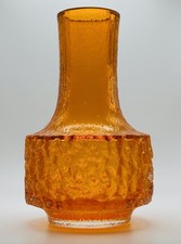 Whitefriars mallet Vase Geoffrey Baxter in tangerine orange 