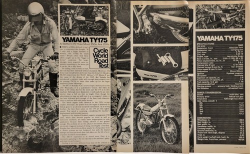 1975 yamaha ty175 print - 1975, 5p