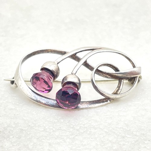 Antique sterling silver swirl - sterling,