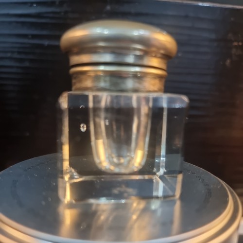 Antique heavy square - cut, glass