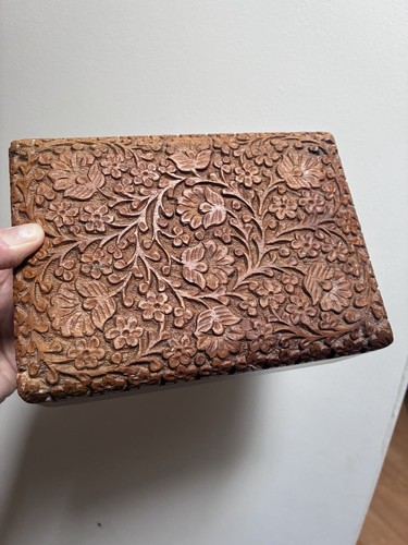 Hand carved floral chuky - hand,