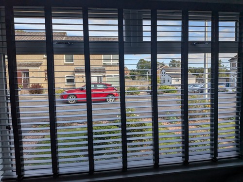 Grey horizontal blind - horizontal, for