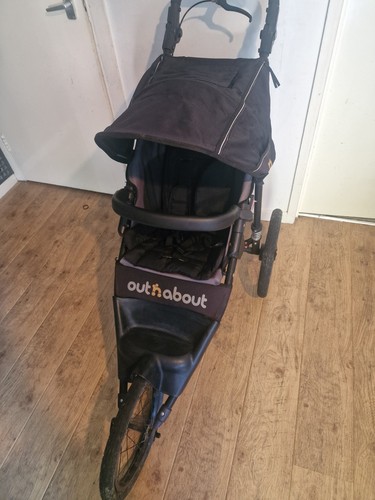 Out about jogging buggy - out,