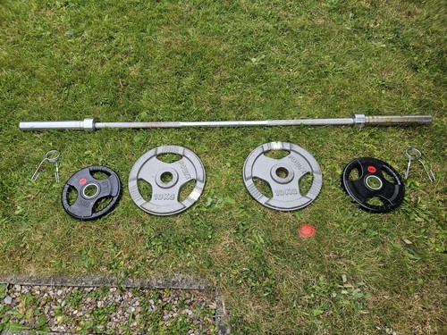 Olympic barbell 6ft with set - olympic,