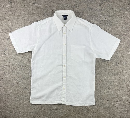 Gap y2k white linen short - y2k,