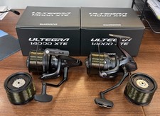 2 x Shimano Ultegra 14000 XTE Big Pit Reels + 2 Spare Spools