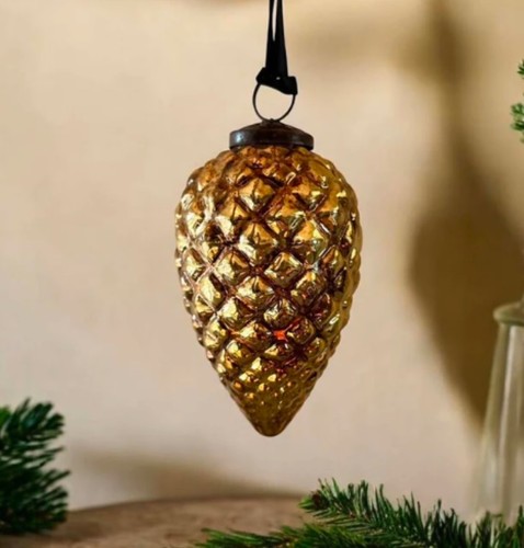 Antique style pine cone gold - antique-style,