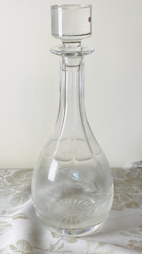 Vintage crystal decanter - vintage,