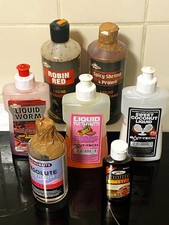 Fishing Joblot Liquid Bait Glugs Additives …CARP COURSE MATCH…see pics 7 lots 