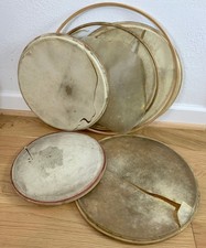 LOT of 6 Flesh Hoop Parts for Calf Skin Drum Heads 30s 40s Vtg 11-12.5-14-16-in.