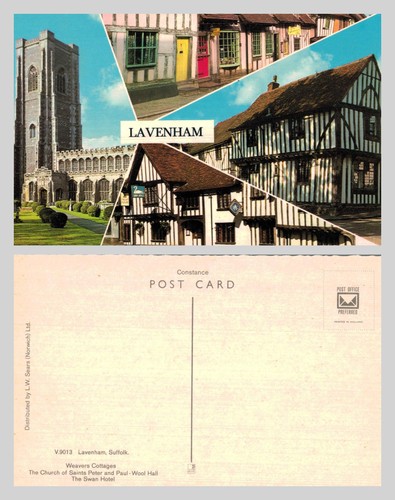 Vintage postcard lavenham - postcard,