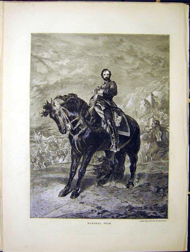 Original old antique - old, print