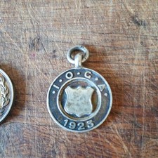 Solid Silver Medallion 1923 sports I.O.G.A hallmarked